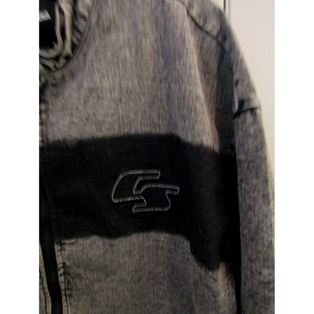 Fashion Nova Stay Bothered Bomber Jacket Washed Oversized Womens Size M - Picture 4 of 9